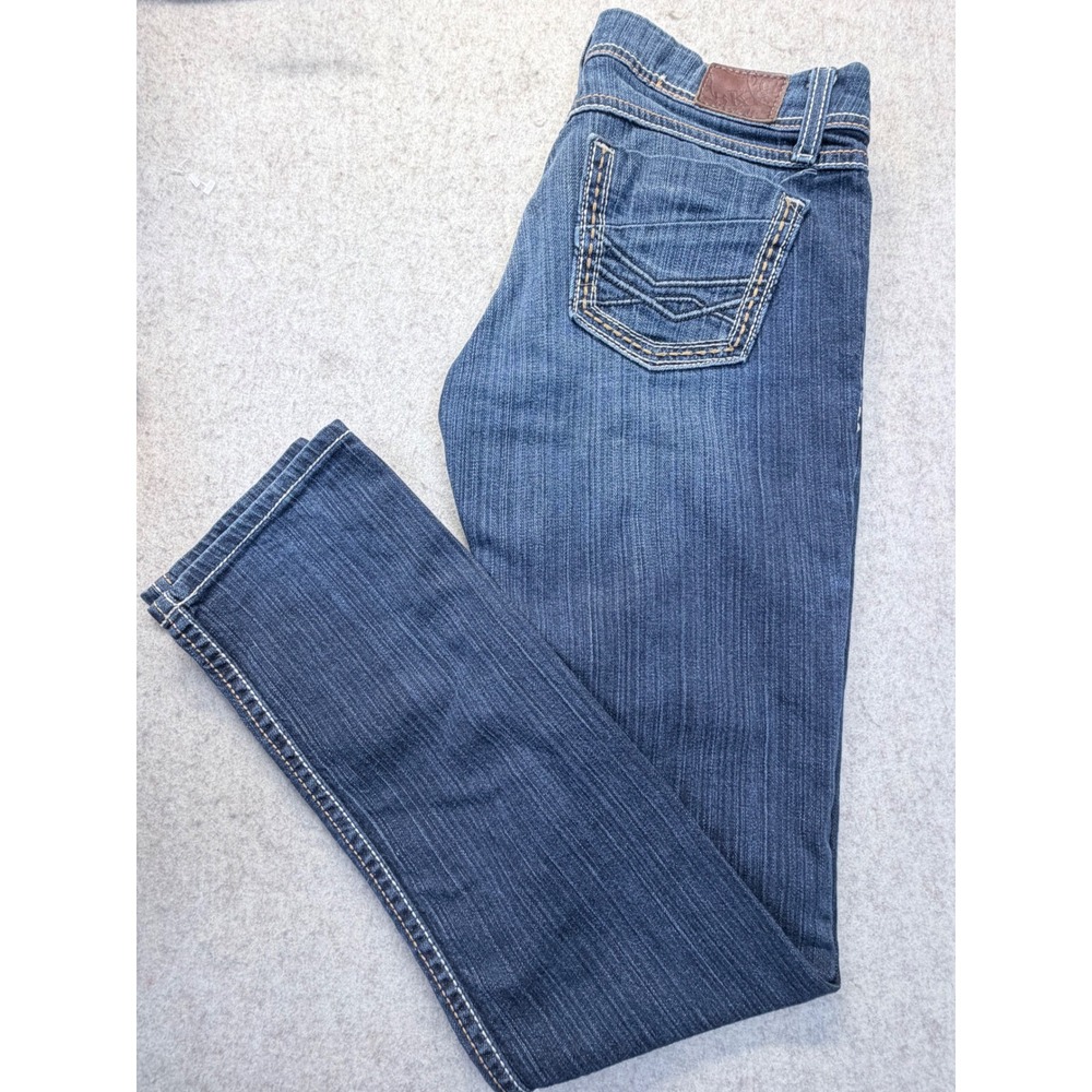BKE Sabrina‎ Skinny Jeans Womens 28x31.5 Dark Wash Blue Low Rise Whiskered